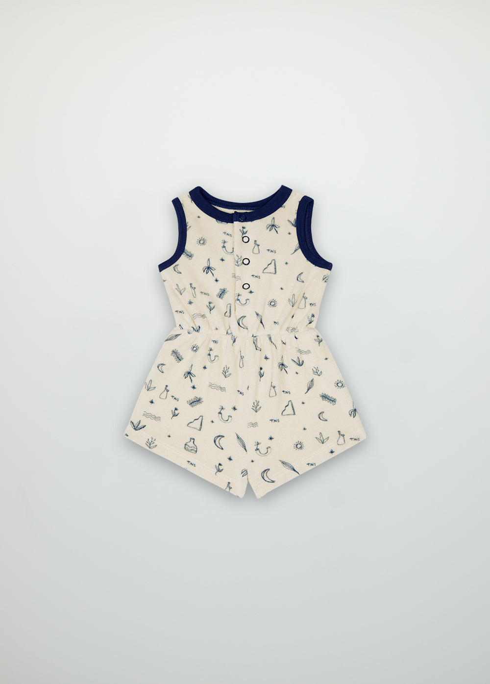 Francis Baby Romper All the things print