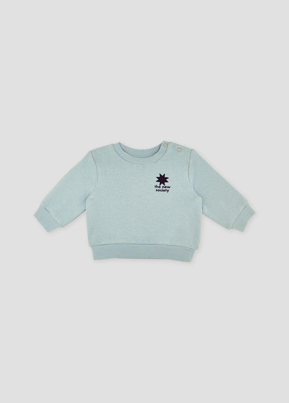 Star Logo Baby Sweater Blue Grey